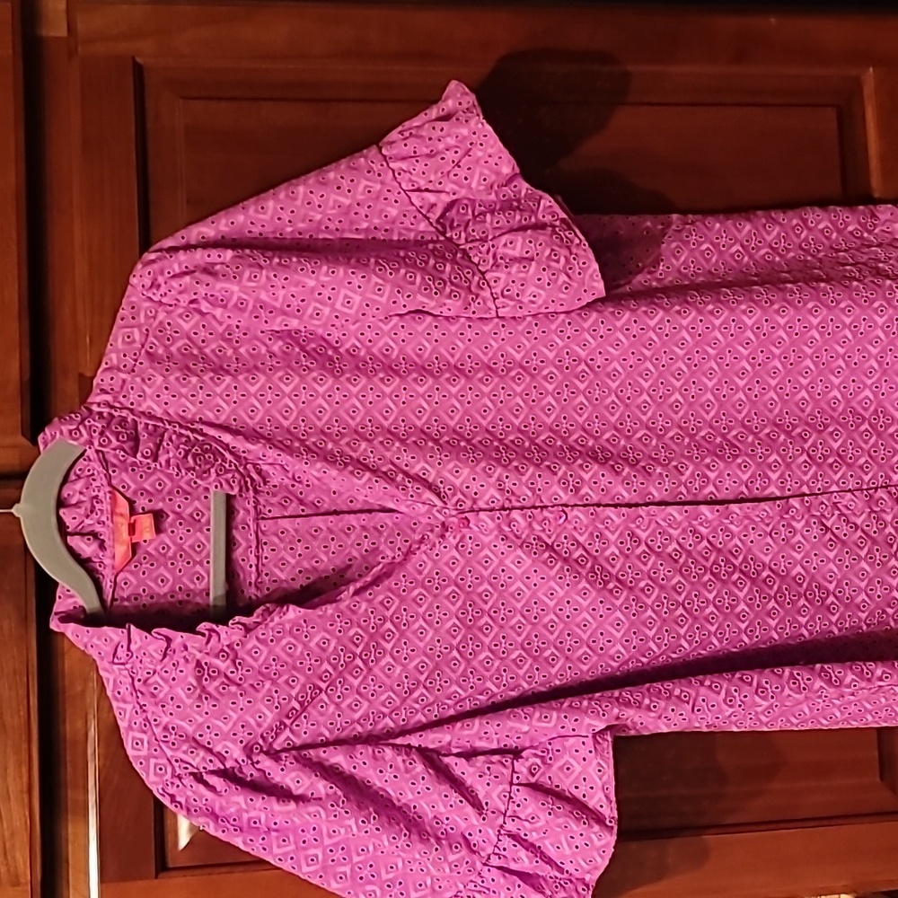 Lilly Pulitzer Eyelet blouse size 16 xl